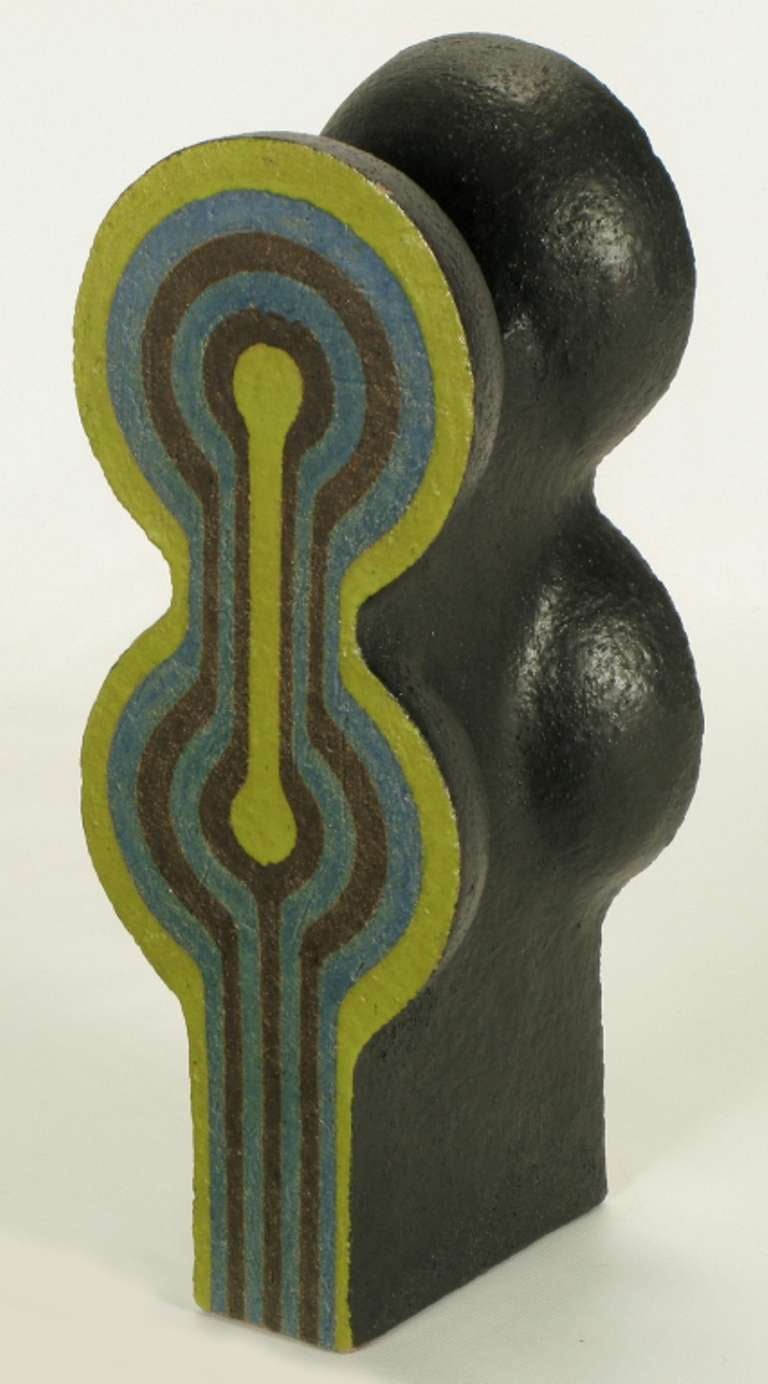 American Tamiya Matsuda ( 1939-2011) Double Sided Abstract Ceramic Sculpture