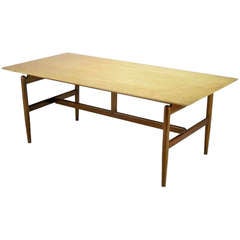 Finn Juhl Teak & Sycamore Writing Table