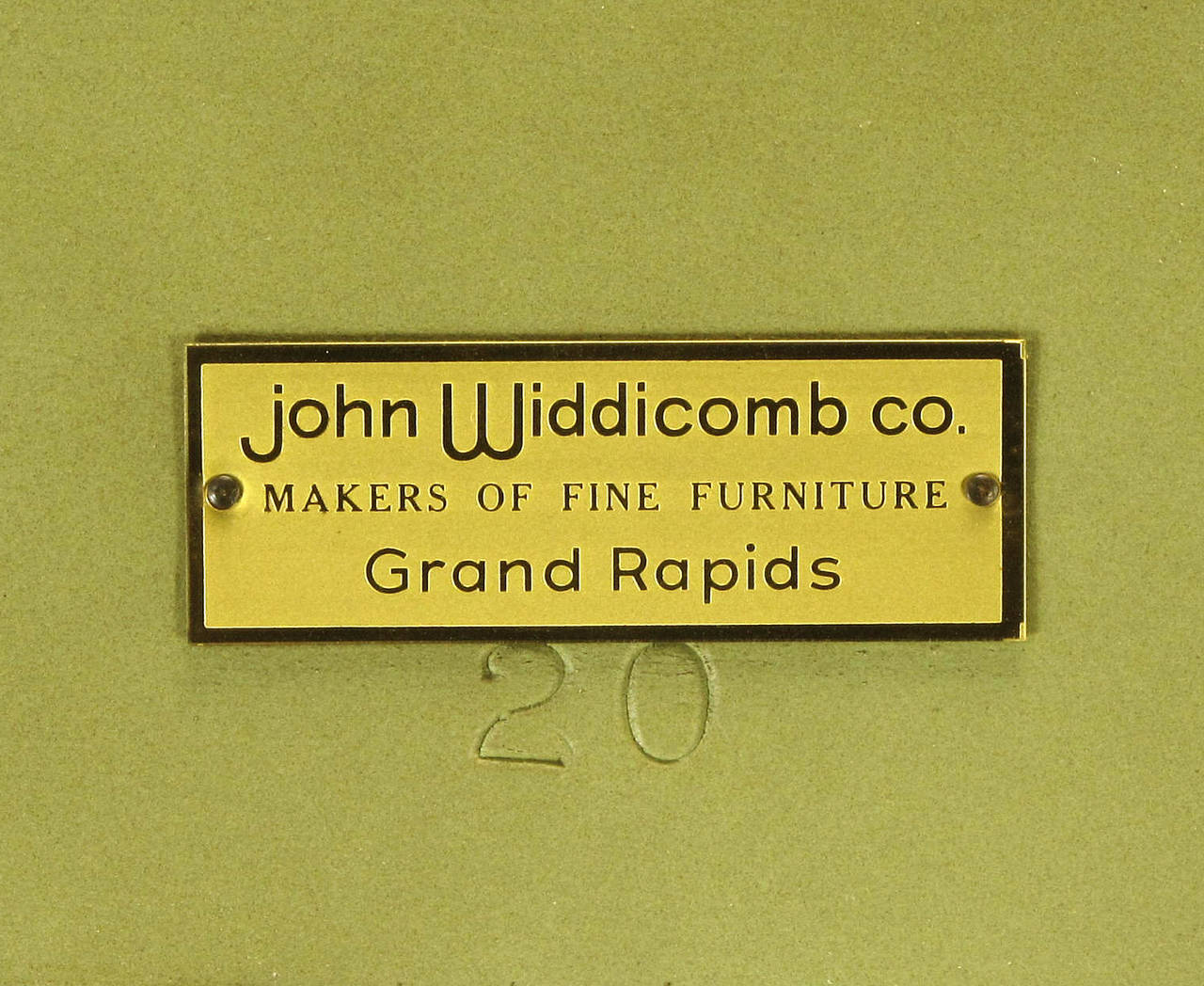 Pair of John Widdicomb Glazed Light Green Tall French Regency Display Cabinets 3