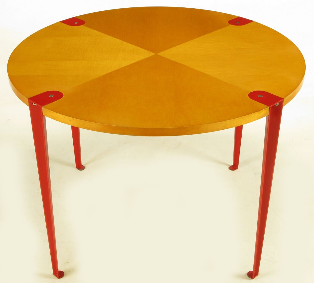 Joseph Jeup Movingui & Maple Game Table For Bexley Heath