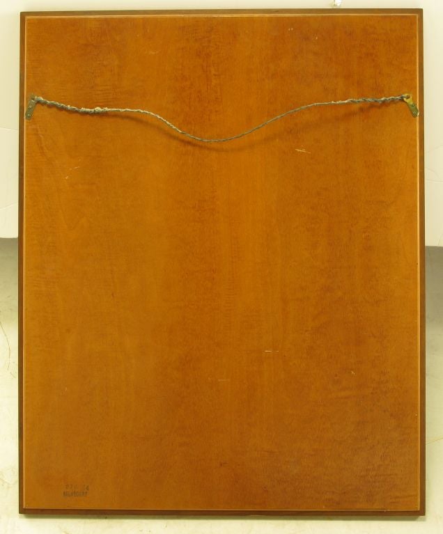 Kindel Bleached Walnut & Parcel Gilt Wall Mirror For Sale 3