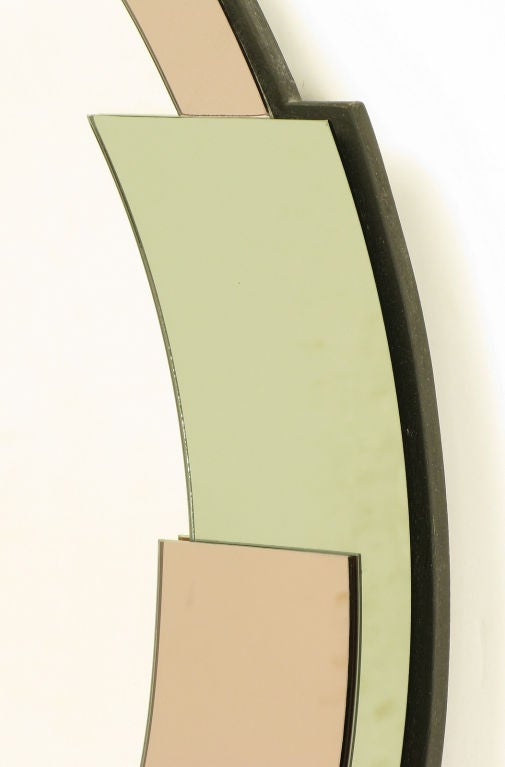 round art deco mirror