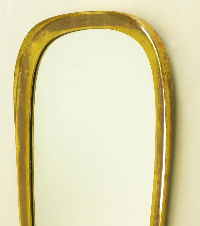 Giltwood LaBarge Belgian Gilt Ovoid Mirror