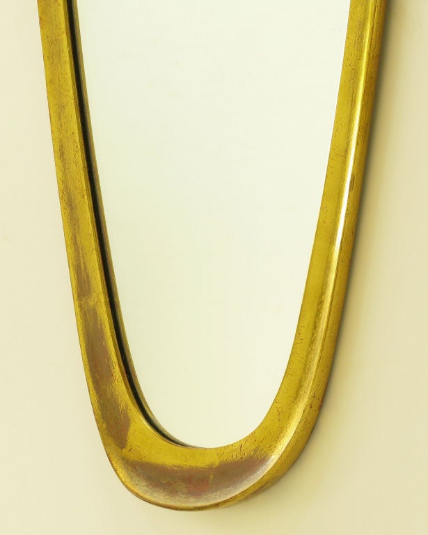 LaBarge Belgian Gilt Ovoid Mirror 1