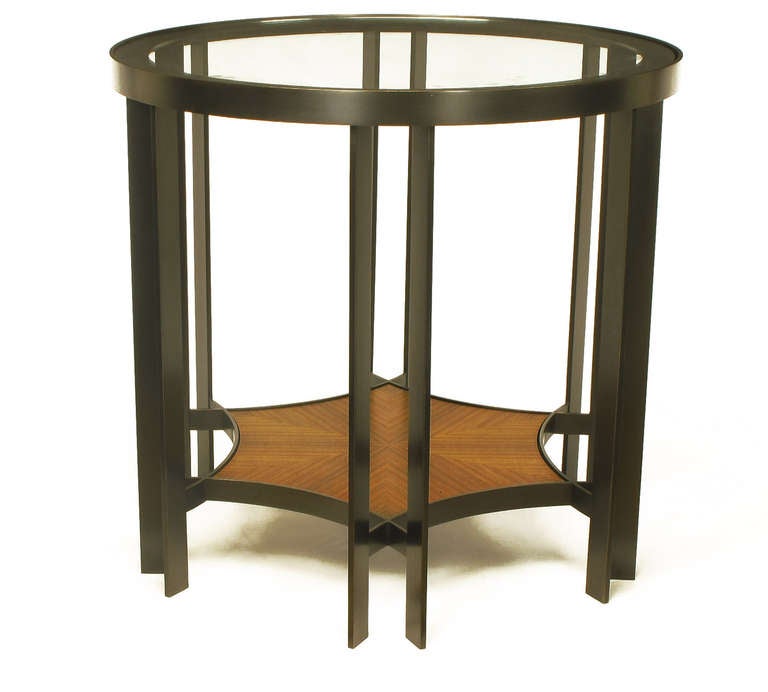 American Joe Jeup for Donghia Bronze and Macassar Ebony Centre or End Table