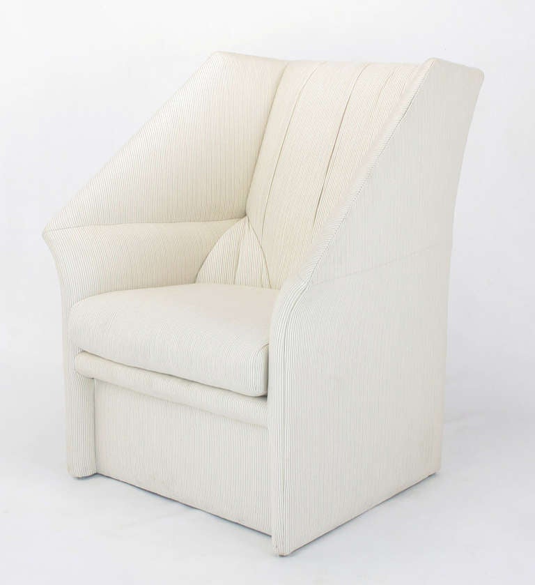 John Saladino Facade Collection Architectural Wing Chair for Baker In Good Condition In Chicago, IL
