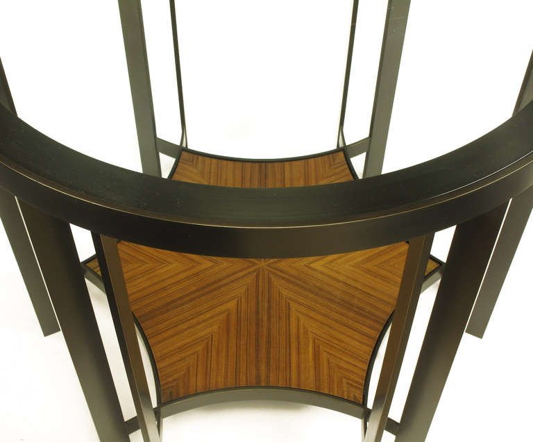 Joe Jeup for Donghia Bronze and Macassar Ebony Centre or End Table 2