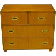 Baker Bleached Walnut Campaign Commode
