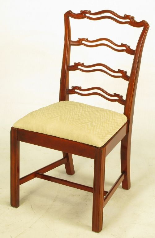 American Six Ribbon Back Chippendale Dining Chairs