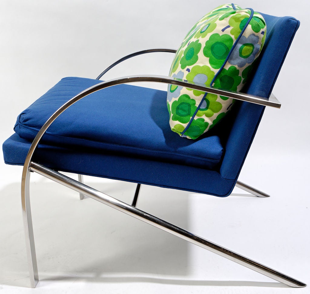 Swiss Pair Arco Club Chairs By Paul Tuttle