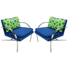 Vintage Pair Arco Club Chairs By Paul Tuttle