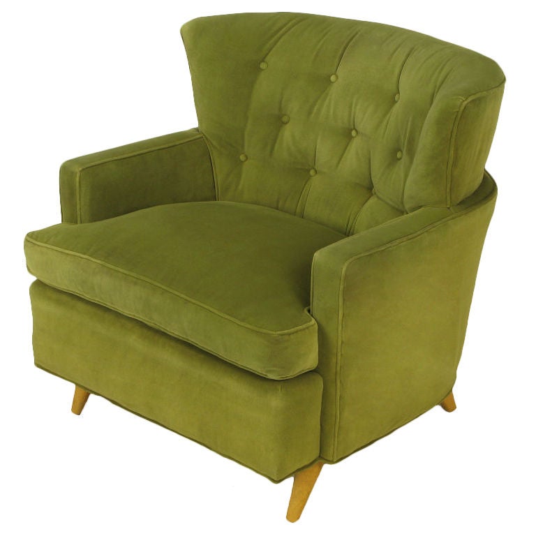 Tiered Barrel Back Button Tufted Lounge Chair