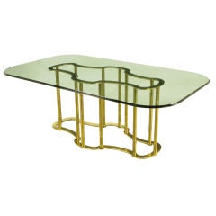 Mastercraft Brass Open Frame Dining Table