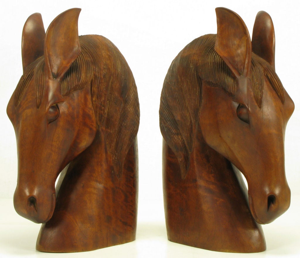 large wooden horse sculpture