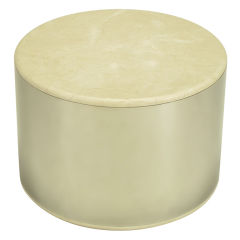 Pace Collection Chrome And Marble Round Table