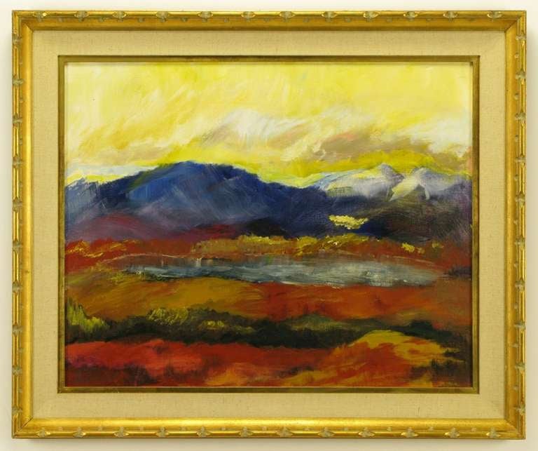 Expressionist California Plein Air Oil Painting Signed Leadabrand