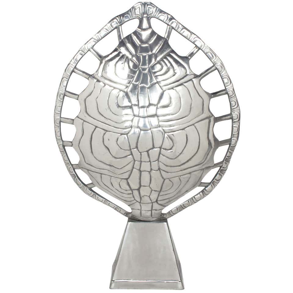 Decorative Faux Turtle Shell on Wrought Iron Stand For Sale at 1stDibs ...