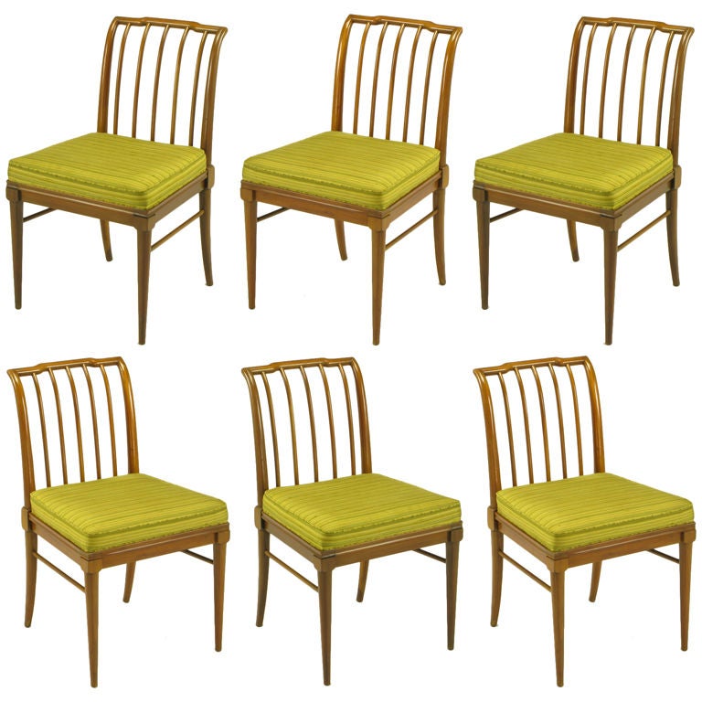Six J. Stuart Clingman Dining Chairs By John Widdicomb