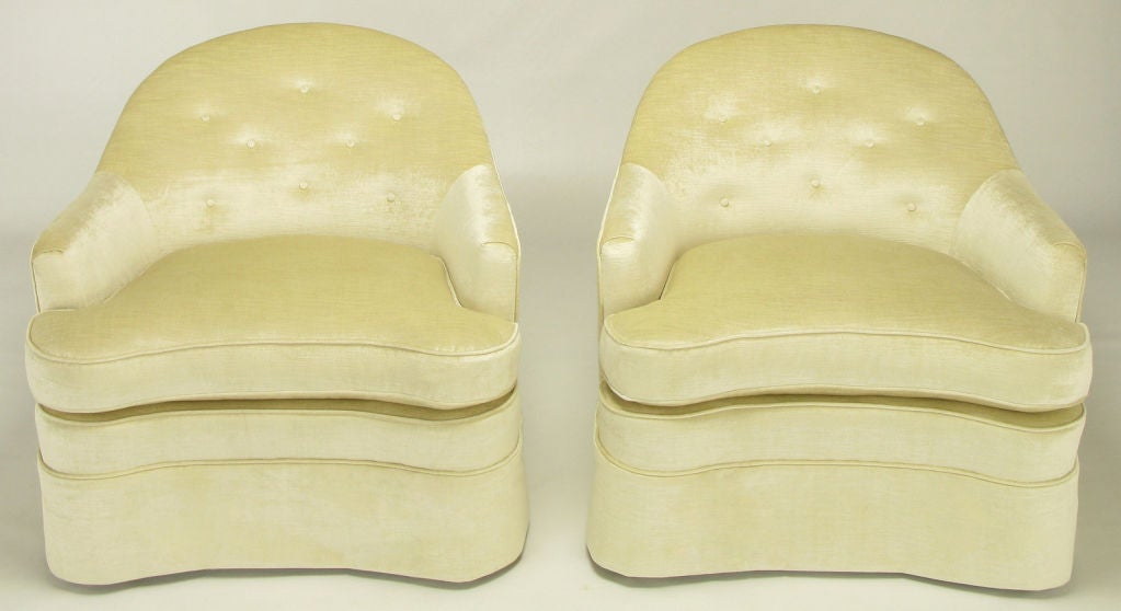 American Pair Dorothy Draper Viennese Collection Club Chairs