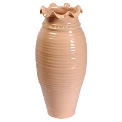 Sebastiano Maglio Grand vase en poterie tourné à la main