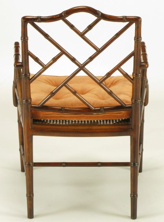 Hekman Chinese Chippendale Bamboo Form Armchair 1