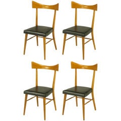 Four Paul McCobb Open Back Dining Chairs