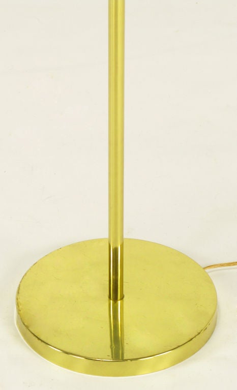 Brass Shell Shade Reading Floor Lamp 1