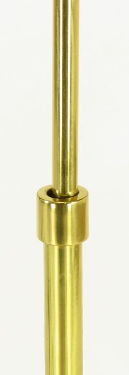 Brass Shell Shade Reading Floor Lamp 2