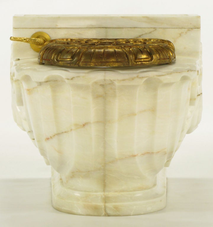 sherle wagner marble toilet