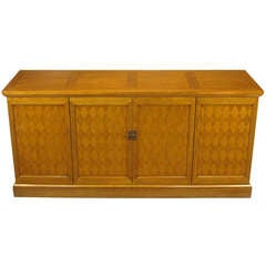 Heritage Harlequin Parquetry Front Bleached Mahogany Sideboard 9