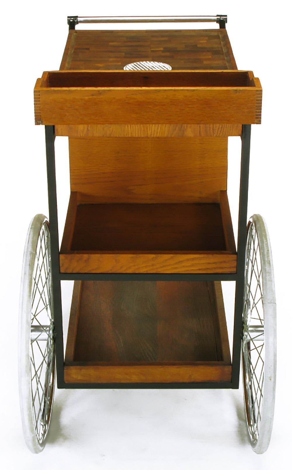 Extraordinary Arthur Umanoff Bar Cart In Good Condition In Chicago, IL