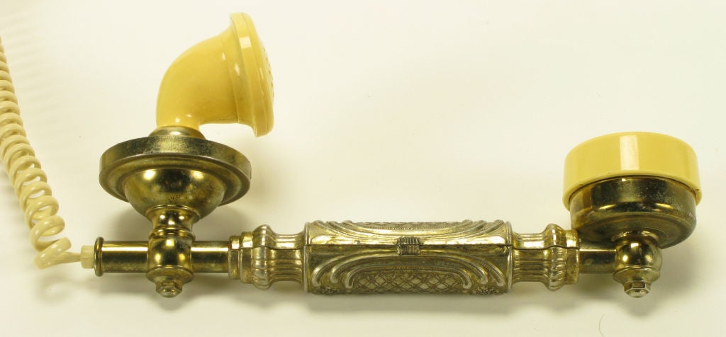 Vintage Cast Brass Elephant Form Telephone. 2