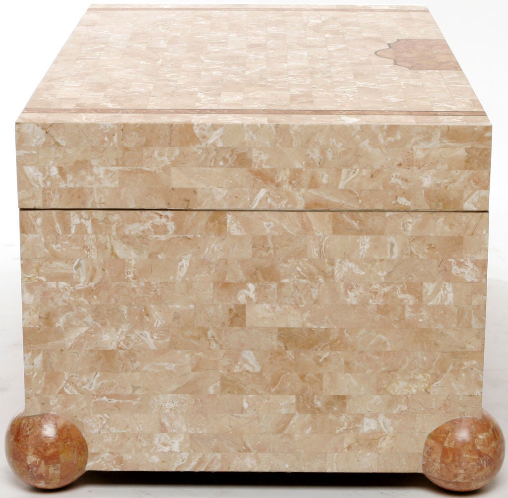 20th Century Robert Marcius Tesselated Stone Trunk Table For Sale