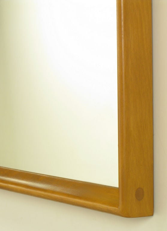 Edmond Spence Maple Wall Mirror In Excellent Condition In Chicago, IL