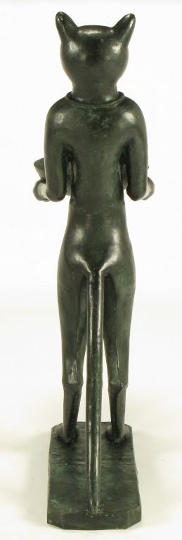 Bronze im Giacomettistil Le Chat Maître d'Hotel 1