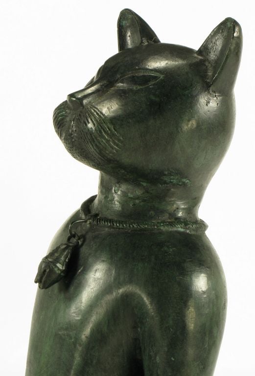 Giacometti-Style Bronze Le Chat Maître d'Hotel 1