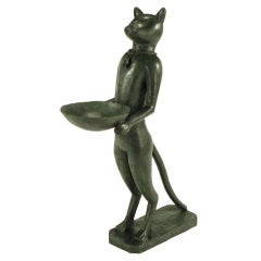 Giacometti-Style Bronze Le Chat Maître d'Hotel