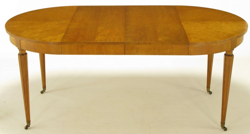 Regency Dining Table With Figured Walnut Top & Hexagonal Legs 5