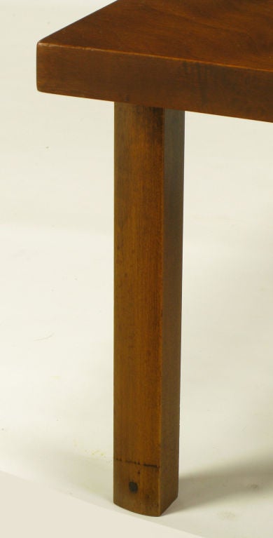 Harold Schwartz Burled Walnut Parabolic Form Coffee Table. 4