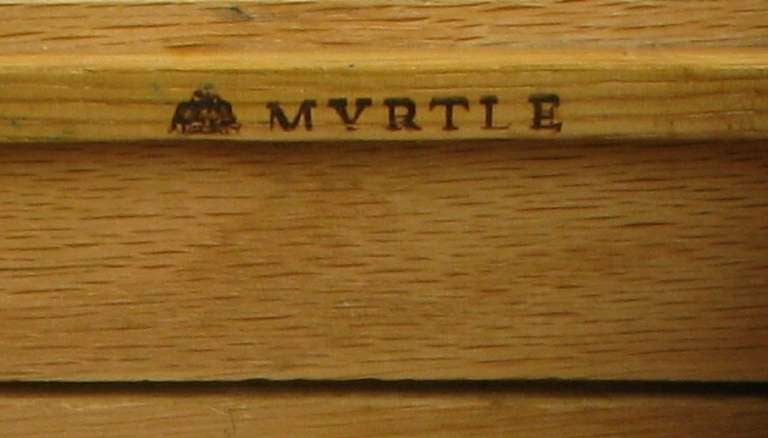 Myrtle Desk Company Cantilevered Executive Desk Of Walnut And