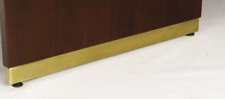 Myrtle Desk Company Cantilevered Executive Desk Of Walnut And