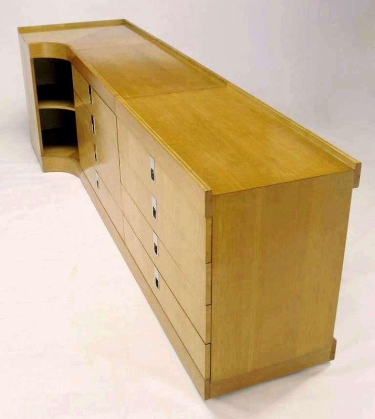 Brian Palmer for Baker Bird's-Eye Maple Modular Cabinet For Sale 3