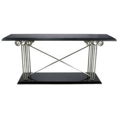 Milo Baughman Postmodernist Ionic Columns Console Table 12