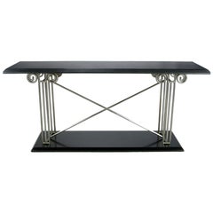 Milo Baughman Postmodernist Ionic Columns Console Table