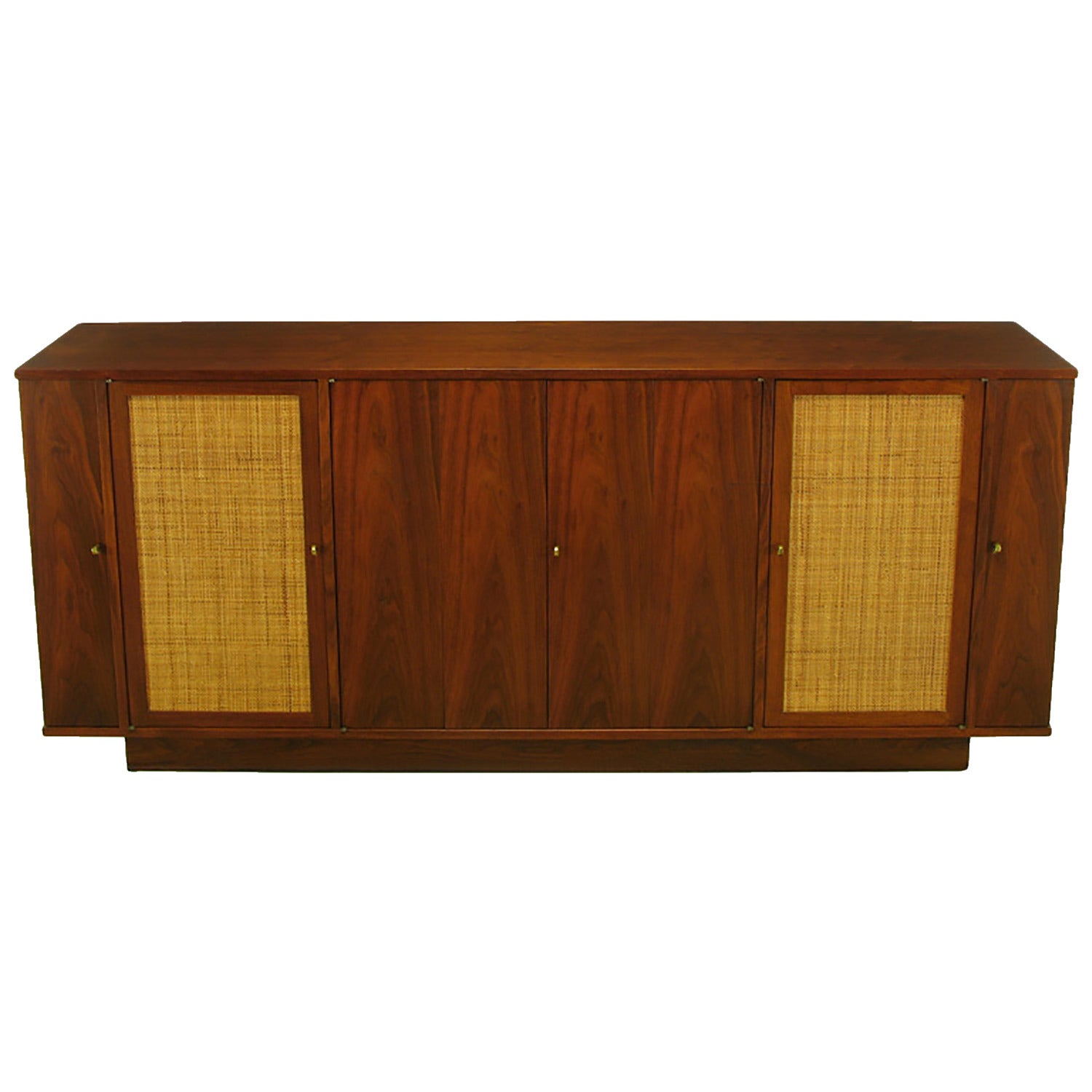 Dunbar Walnut and Cane Credenza by Edward Wormley