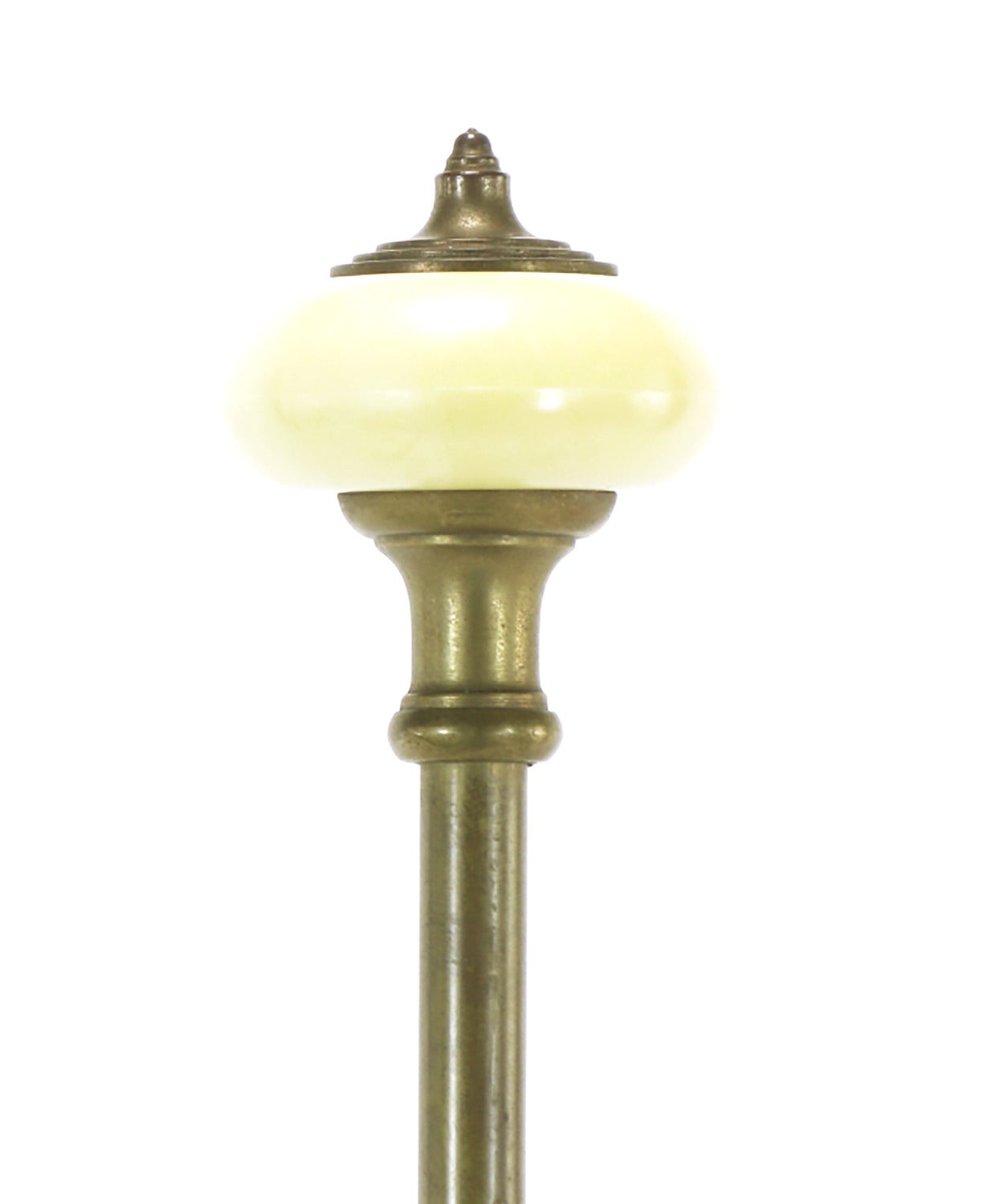 Lampe de table de style Empire en laiton et laque noire Chapman en vente 2