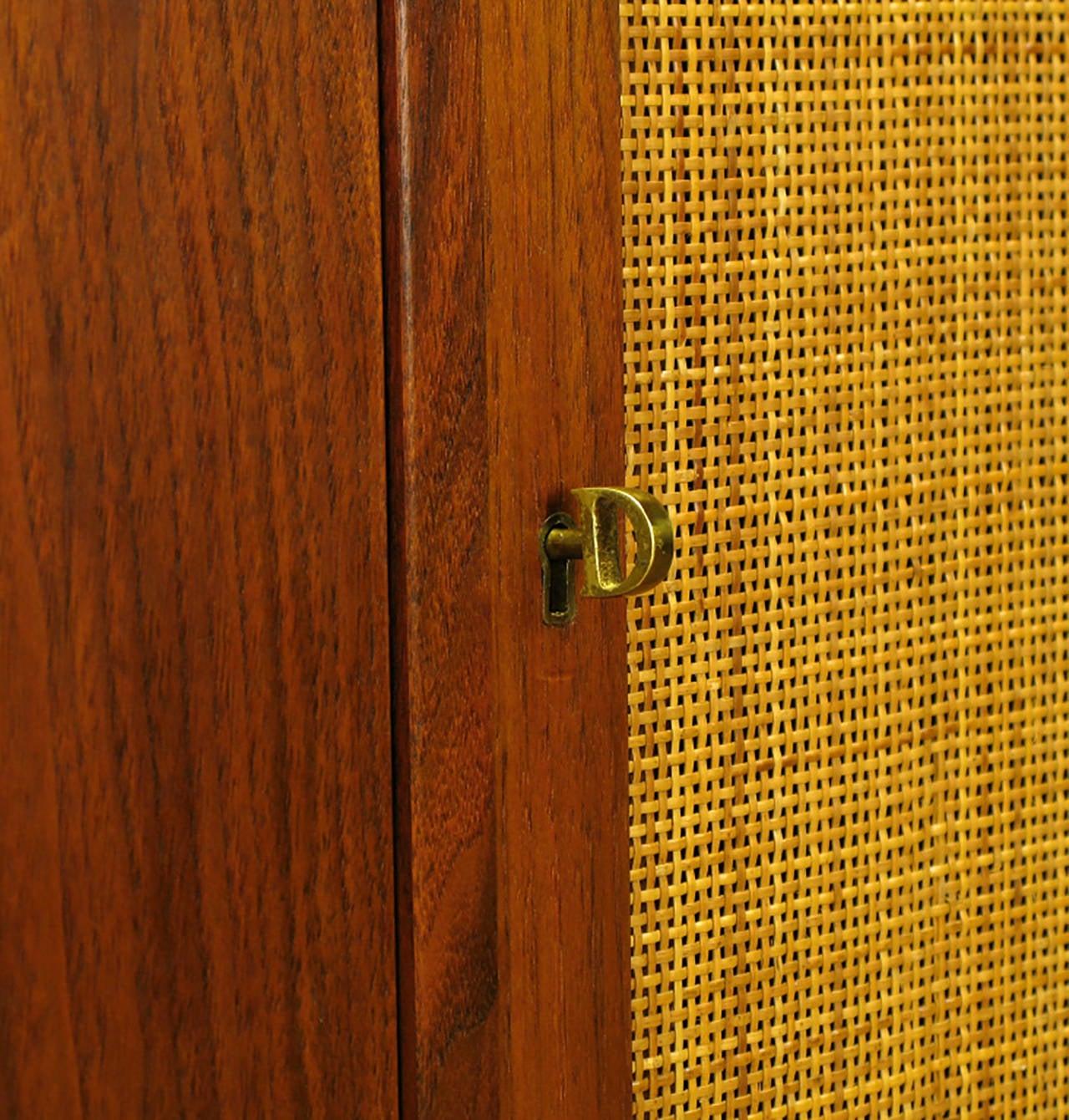 Dunbar Walnut and Cane Credenza by Edward Wormley 2