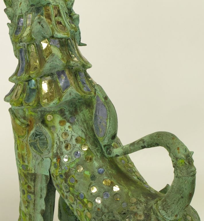 Massive Phyllis Morris Stylized Bronze Dragons With Female Nudes 5