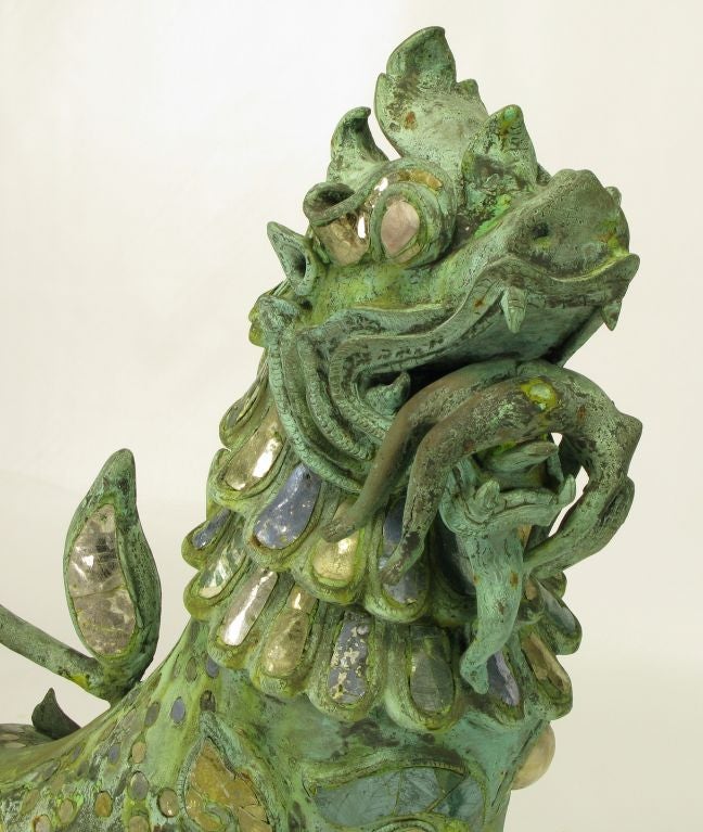 Massive Phyllis Morris Stylized Bronze Dragons With Female Nudes 1