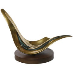 Abstract Bronze Sculpture By Ramiz Barquet